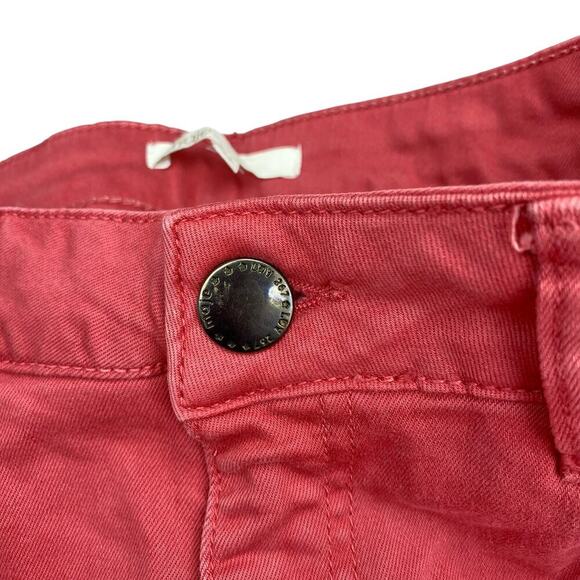 MAJE Broder Tomette Skinny Jean Sz XS Washed Red Pink - Picture 4 of 8